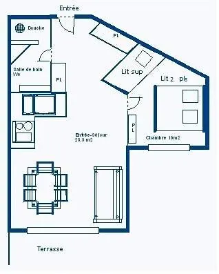 Les De La Pyramide - Ch2 - Les De La Pyramide Mae-0793 Apartment